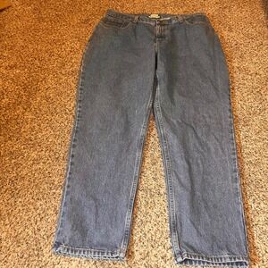 L.L.‎ Bean Original Fit Relaxed Blue Denim Jeans Women's 18W Regular